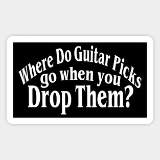 Where Do Guitar Picks Go When You Drop Them? Magnet
